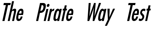 Font : Fuji-Condensed-Italic 2 Custom Text : The Pirate Way Test your own text here Click to download or to view this font on a tshirt that can be custom printed in Bali